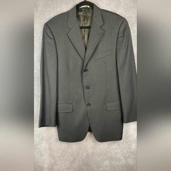 Joseph Abboud Nordstrom Mens Gray Notch 3-Button Wool Career Suit Jacket 39R - Picture 1 of 7
